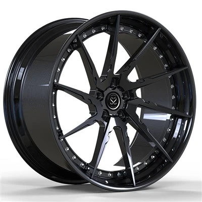 BMW 730D 22x9,5 un 22x10 spīdīgi melni pielāgoti divu datoru kalti diski