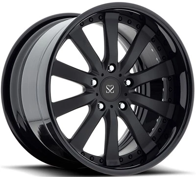 Spīdīgi melni pielāgoti vieglmetāla diski 22 priekš Range Rover / 22 collu 2-daļīgi kalti sakausējuma diski 6x139,7