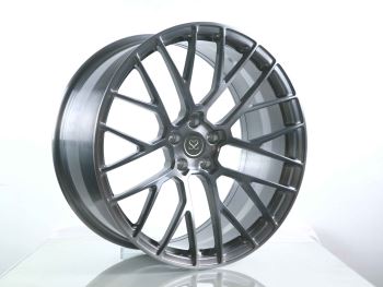 Brushed Black 1 piece Monoblock Staggered 21 * 9.5 21 * 10 Forged Wheel Macan